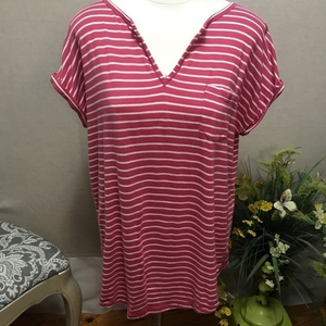 Chaps Denim Short Sleeve‎ Top L